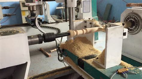 automatic wood turning lathe machine